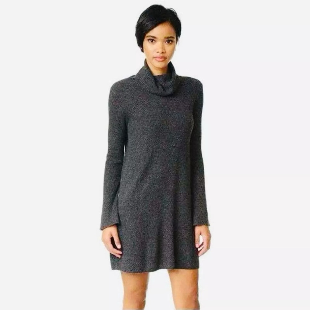 Madewell Wool/Alpaca Blend Ribbed Turtleneck Tunic Sweater